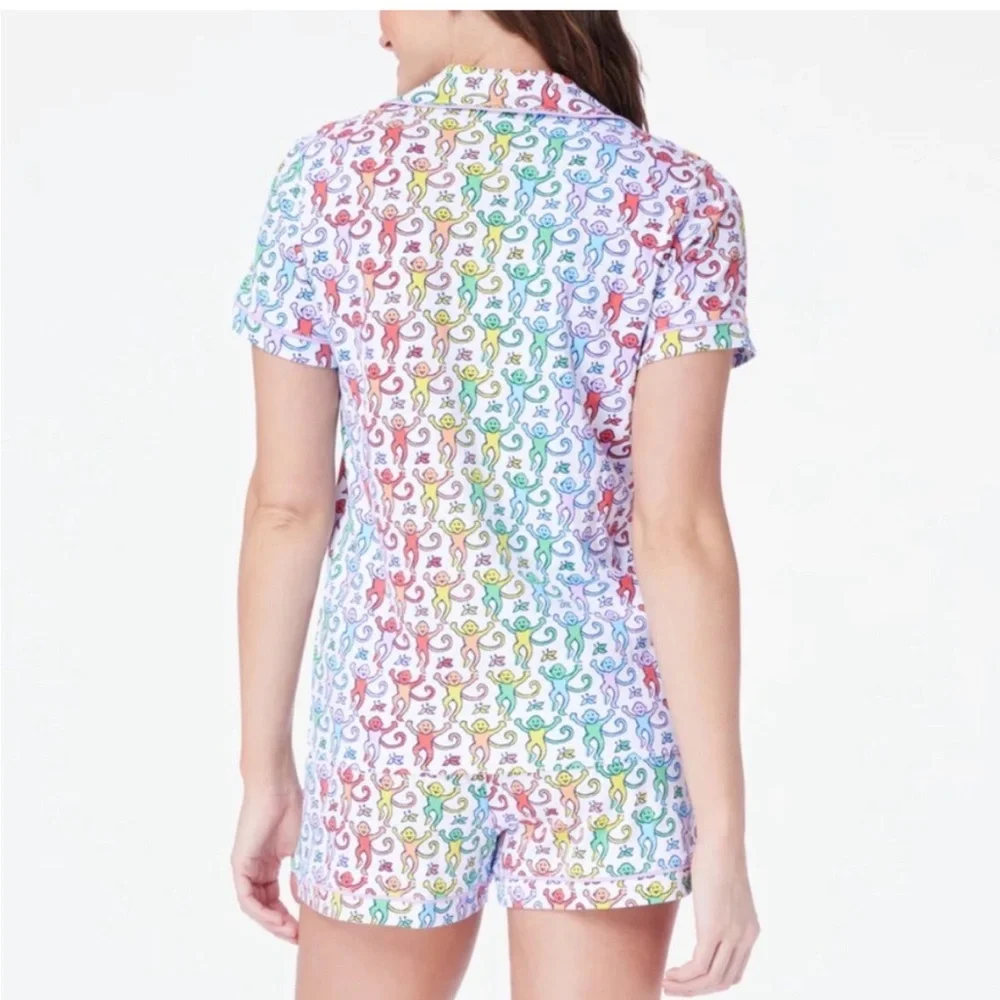 Roller Rabbit Disco Monkey Polo PJ Set - Picture 2 of 4